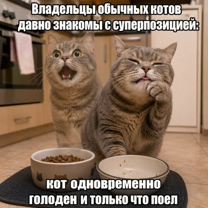 Кот Шрёдингера, почему мы до сих пор неправильно понимаем его квантовую природу