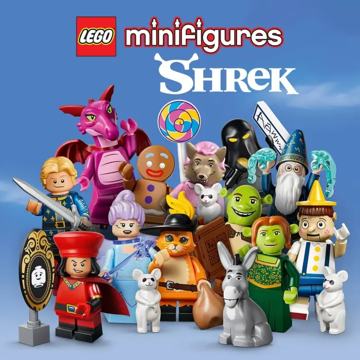 LEGO представила коллекцию минифигурок по «Шреку» с 12 культовыми персонажами