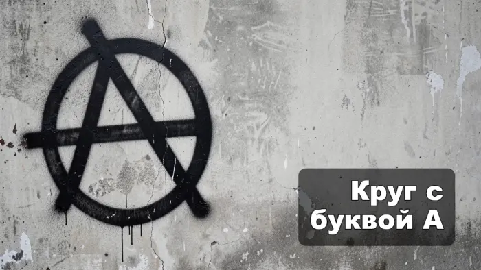 Знак анархии, откуда взялся круг с буквой A